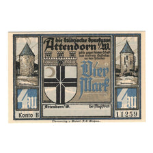 Banknote, Germany, Attendorn Magistrat, 4 Mark, paysage, 1922, UNC(65-70)