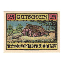 Banknote, Germany, Horneburg Fleckenssparkasse, 25 Pfennig, Maison, 1921