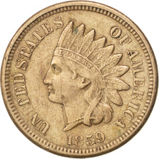UNITED STATES, Indian Head Cent, Cent, 1859, U.S. Mint, KM #87, EF(40-45),...