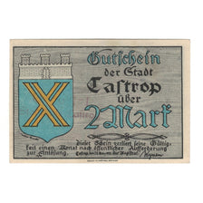 Banknote, Germany, Castrop Stadt, 2 Mark, personnage, 1921, 1921-03-24