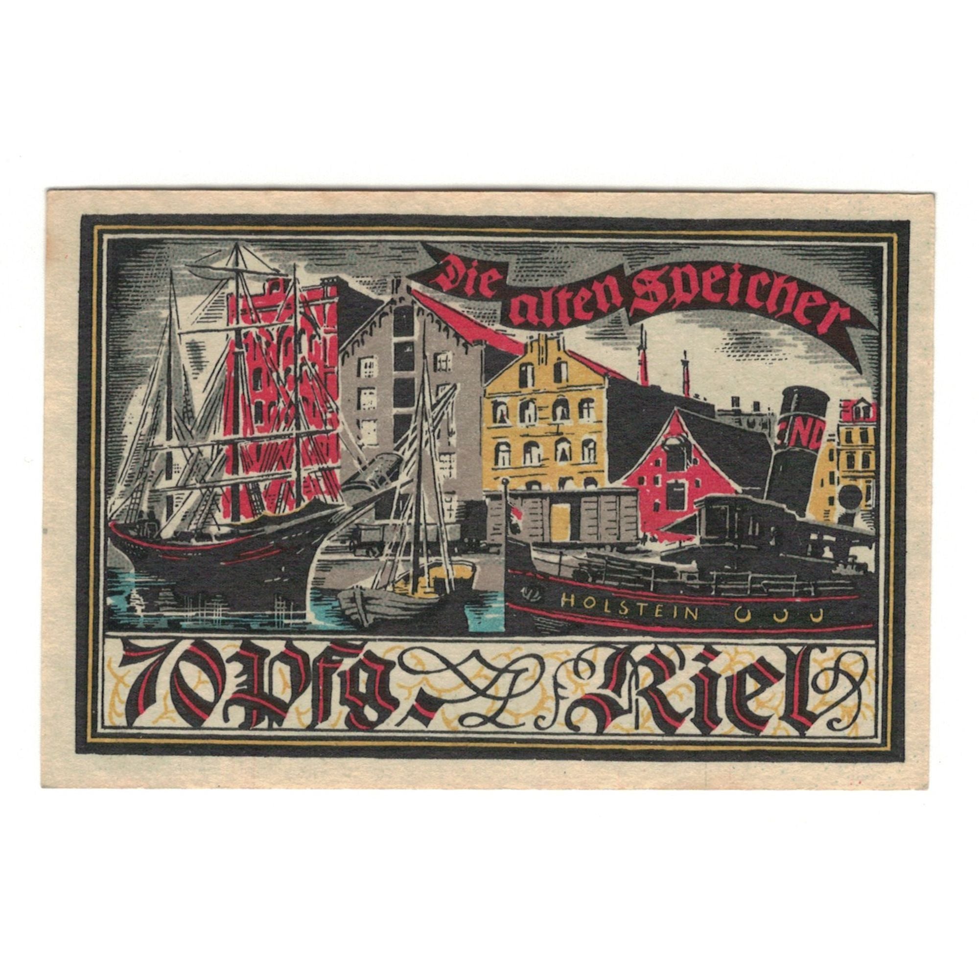 Banconote, Germania, Kiel Kieler Herbstwoche für Kunst und Wissenschaft, 70