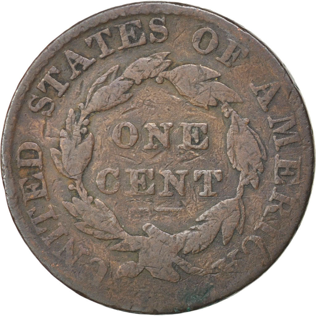 UNITED STATES, Coronet Cent, Cent, 1824, U.S. Mint, KM #45, VF(20-25), Copper,..
