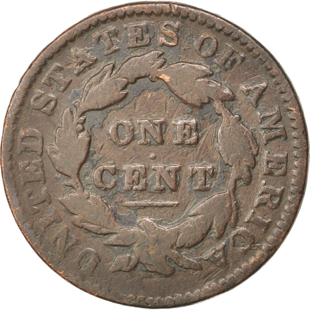 Monnaie, États-Unis, Coronet Cent, Cent, 1831, U.S. Mint, B+, Cuivre, KM:45