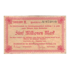Banknote, Germany, Stollberg, 5000000 Mark, Texte, 1923, 1923-09-01, AU(55-58)