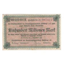 Banknote, Germany, Stollberg, 100 Millionen Mark, Texte, 1923, 1923-09-01