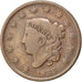 UNITED STATES, Coronet Cent, Cent, 1833, U.S. Mint, KM #45, VF(20-25), Copper,..