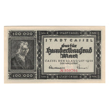 Billet, Allemagne, Cassel Stadt, 100000 Mark, personnage, 1923, 1923-08-20, SUP