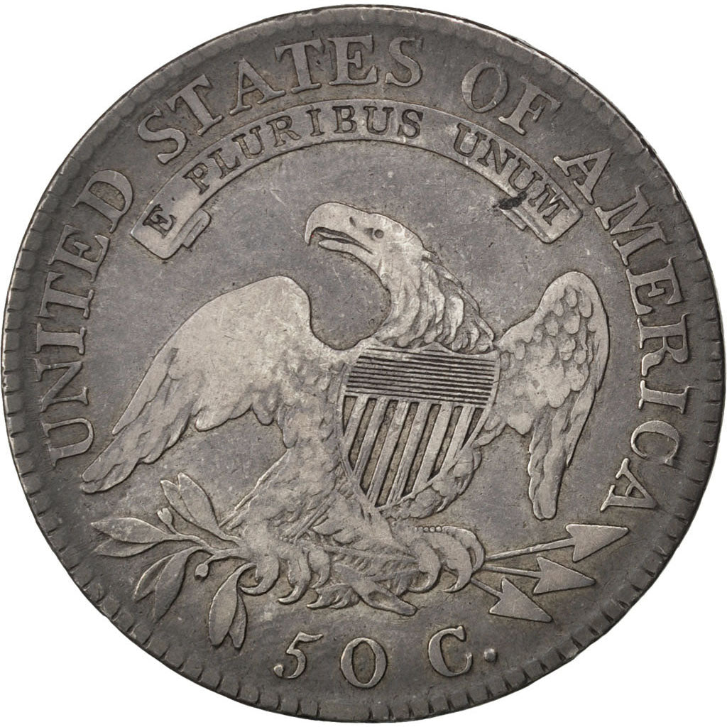UNITED STATES, Capped Bust, Half Dollar, 1819, U.S. Mint, KM #37, VF(30-35),...
