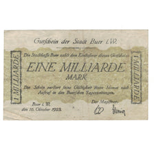 Banknote, Germany, Buer Stadt, 1 Milliarde Mark, Texte, 1923, 1923-10-16