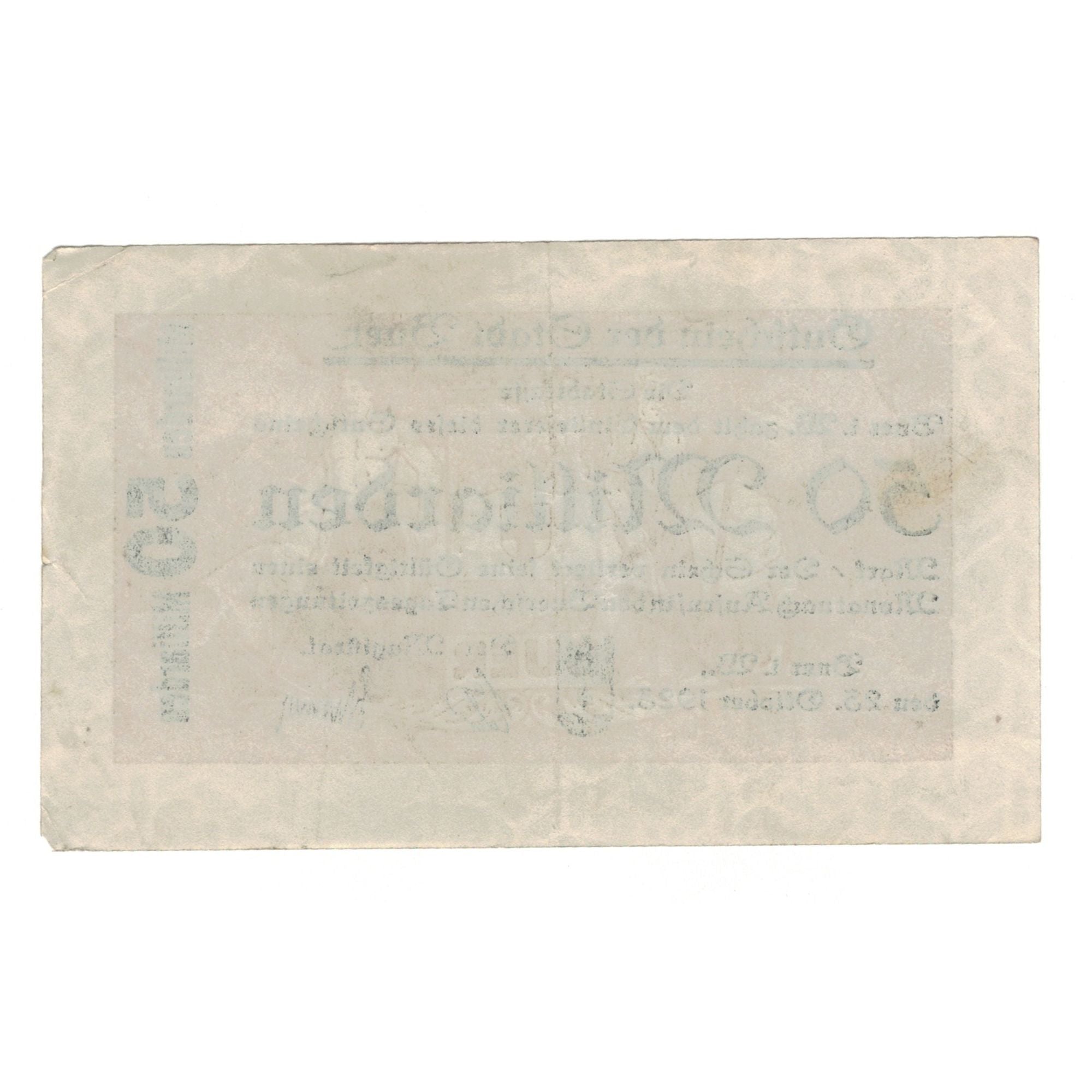 Banconote, Germania, Buer Stadt, 50 Milliarden Mark, Texte, 1923, 1923-10-23