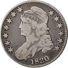 UNITED STATES, Capped Bust, Half Dollar, 1830, U.S. Mint, KM #37, VF(30-35),...