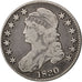 UNITED STATES, Capped Bust, Half Dollar, 1830, U.S. Mint, KM #37, VF(30-35),...