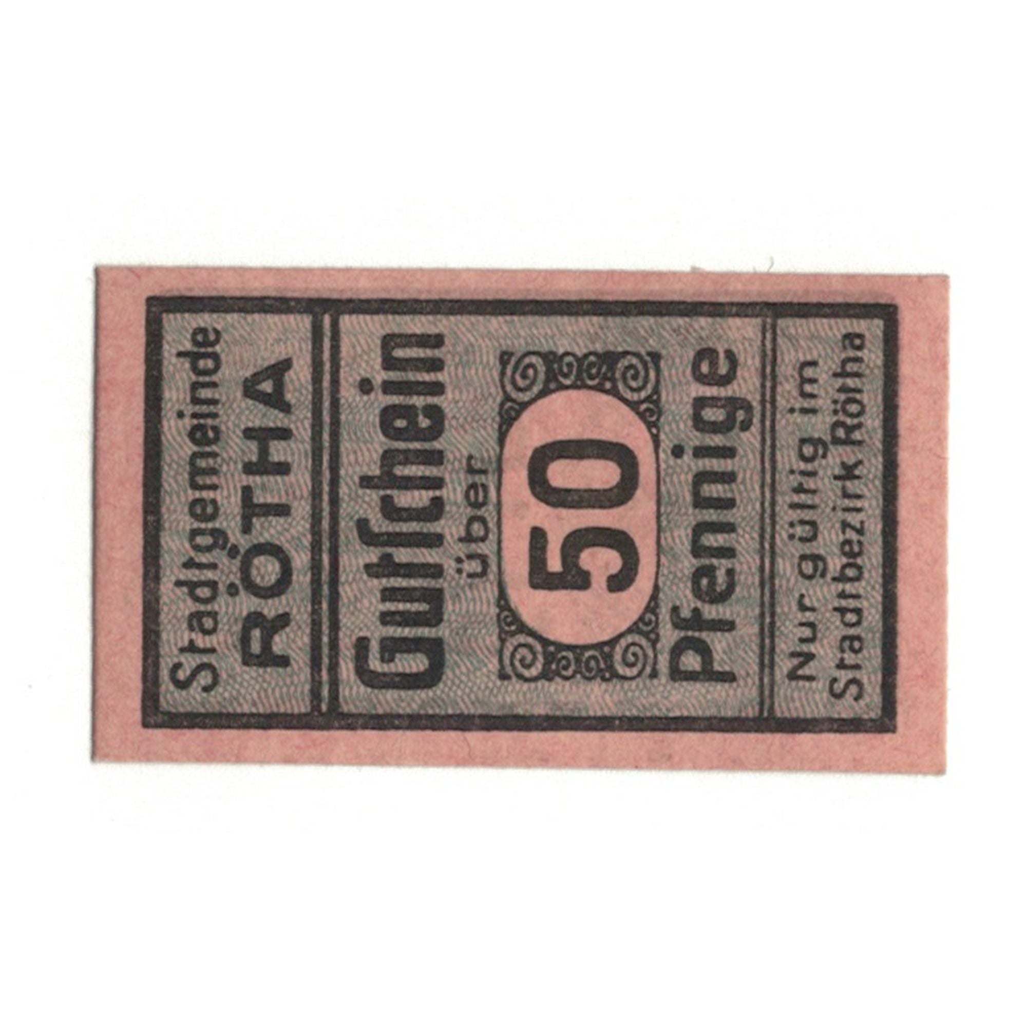Banknote, Germany, Rötha Stadt, 50 Pfennig, valeur faciale, AU(55-58)