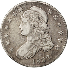 Coin, United States, Capped Bust, Half Dollar, 1832, U.S. Mint, Philadelphia