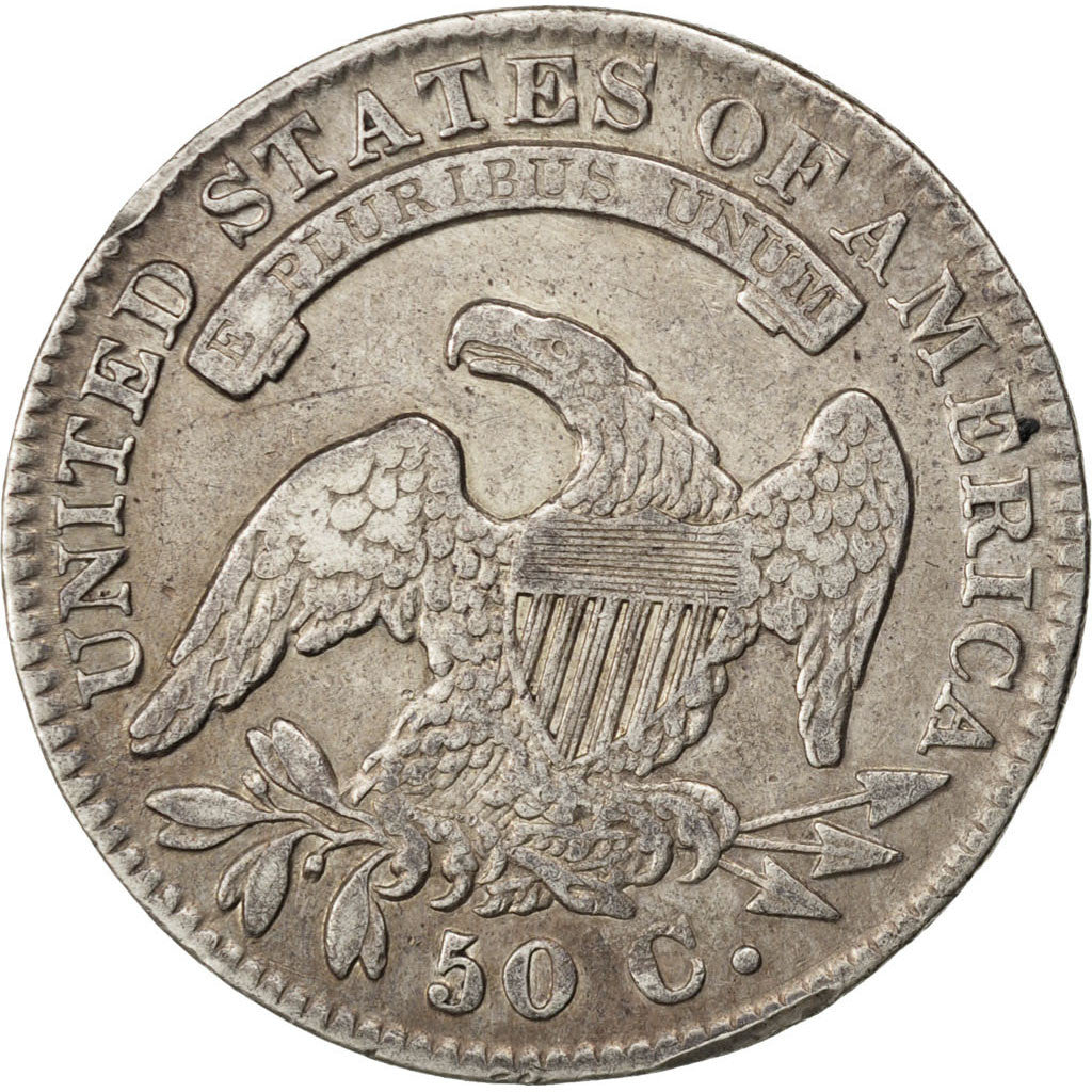 Coin, United States, Capped Bust, Half Dollar, 1832, U.S. Mint, Philadelphia
