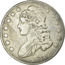 Coin, United States, Capped Bust, Half Dollar, 1834, U.S. Mint, Philadelphia