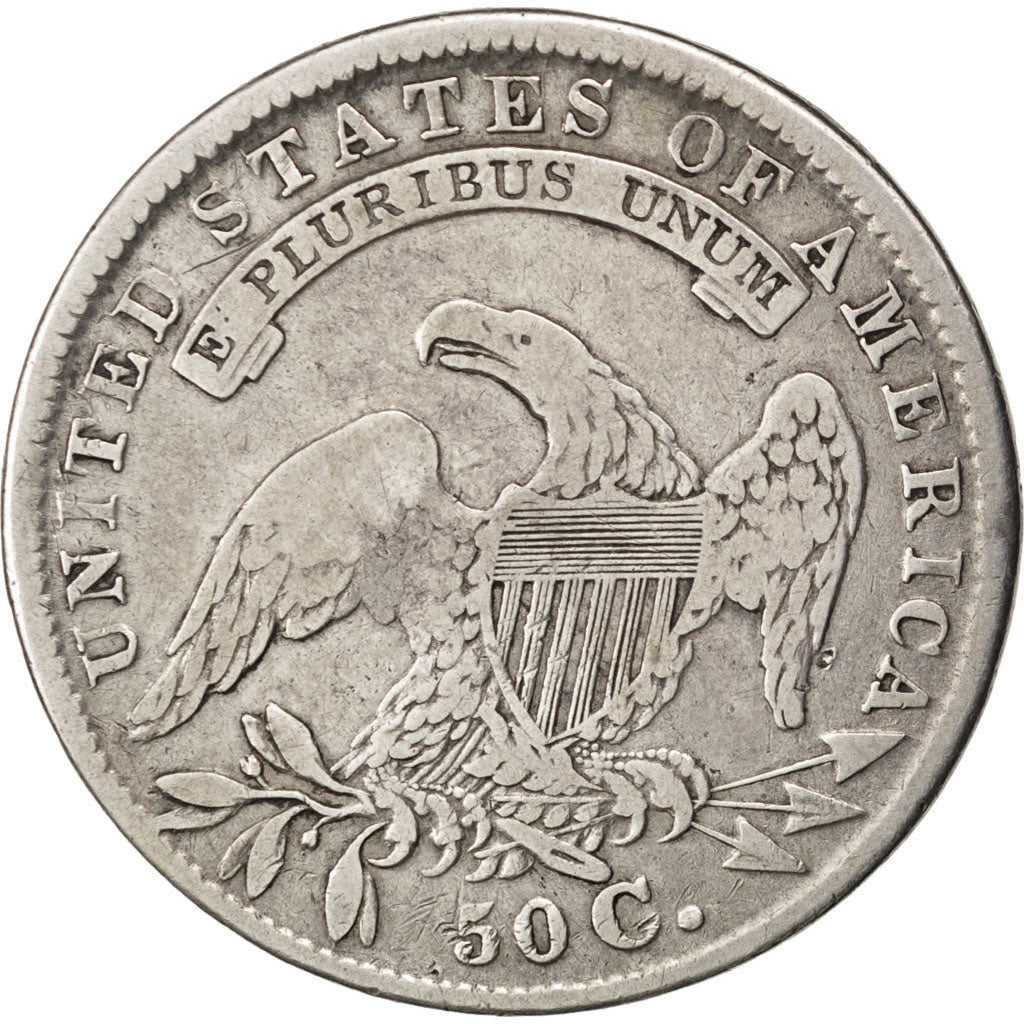 UNITED STATES, Capped Bust, Half Dollar, 1834, U.S. Mint, KM #37, EF(40-45),...