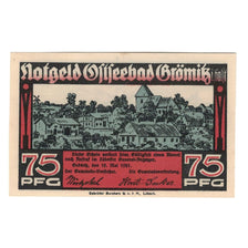 Billet, Allemagne, 75 Pfennig, paysage, 1921, 1921-05-12, SUP+, Mehl:474.1