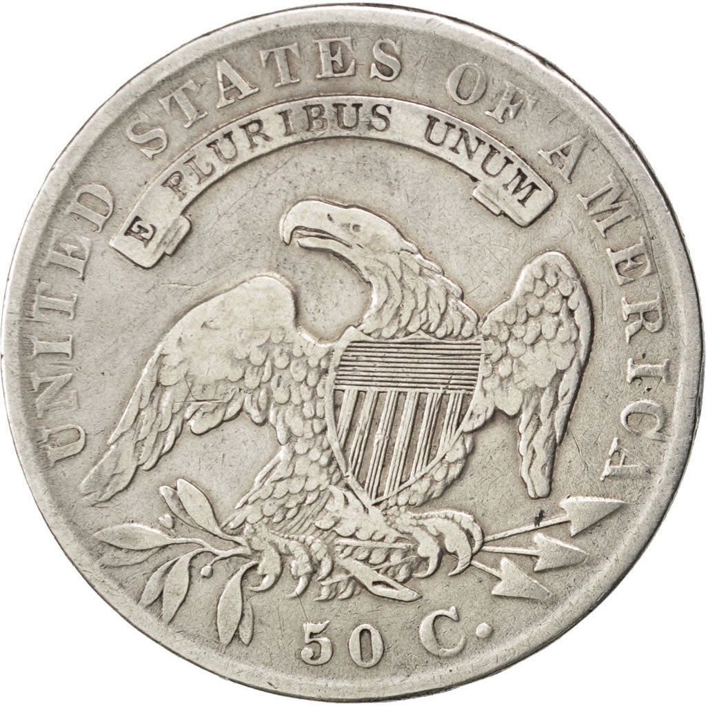 Coin, United States, Capped Bust, Half Dollar, 1834, U.S. Mint, Philadelphia