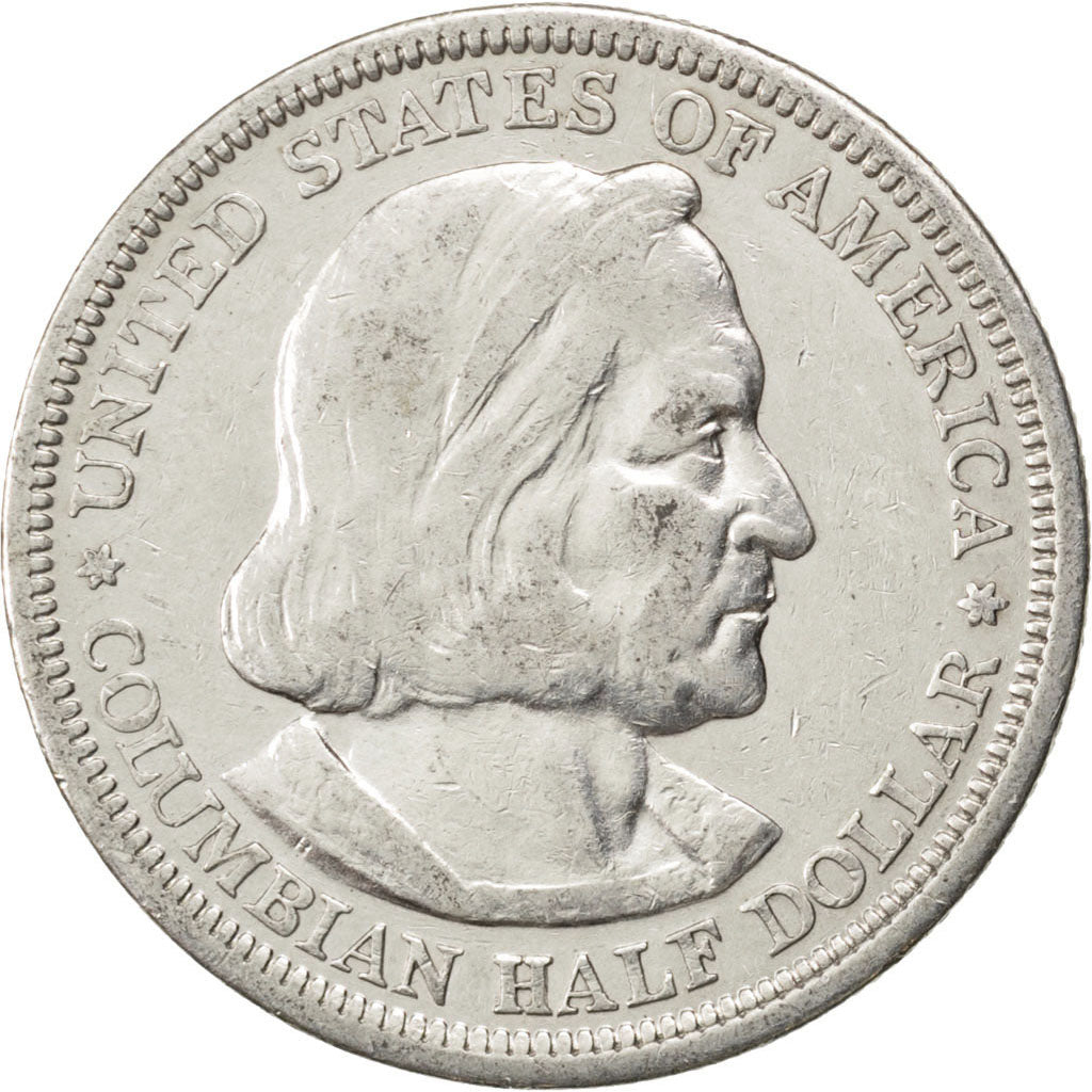 UNITED STATES, Half Dollar, 1893, U.S. Mint, KM #117, AU(50-53), Silver, 30.6,..