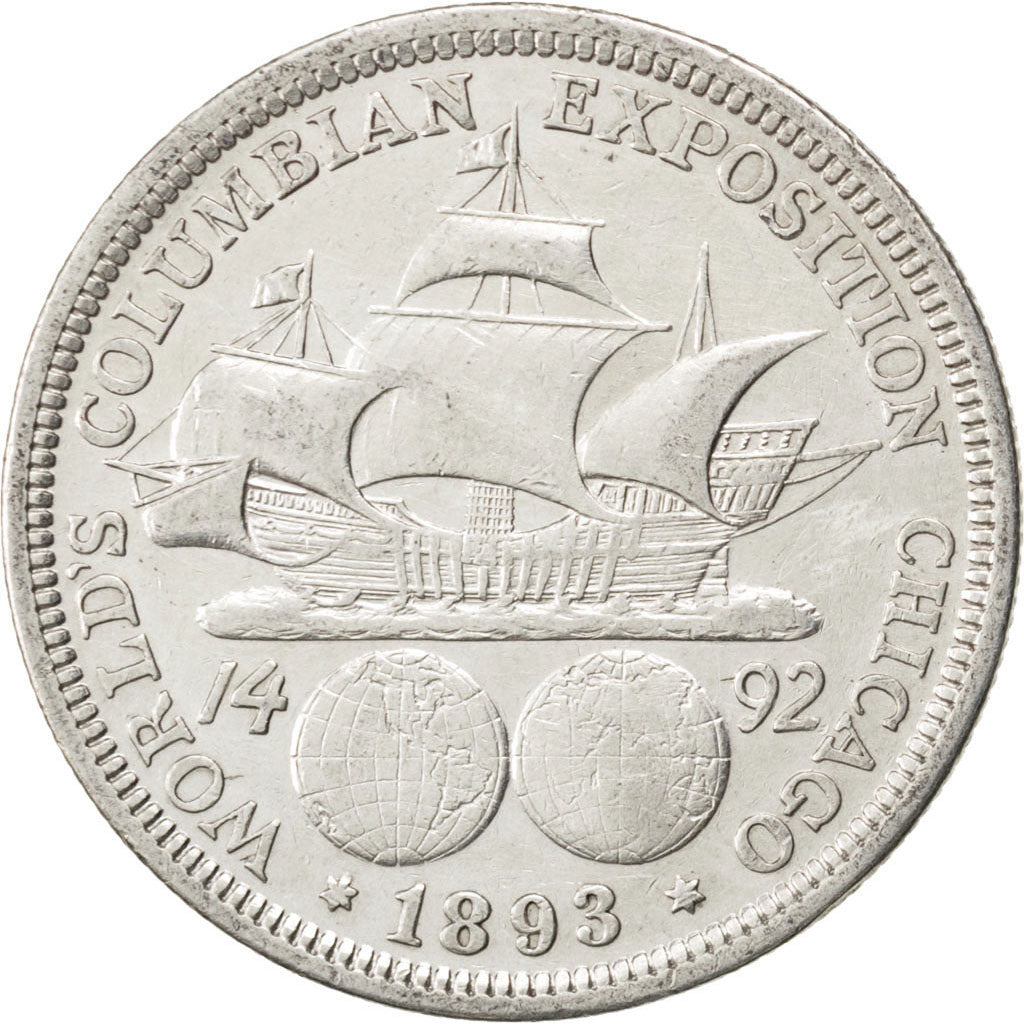 UNITED STATES, Half Dollar, 1893, U.S. Mint, KM #117, AU(50-53), Silver, 30.6,..