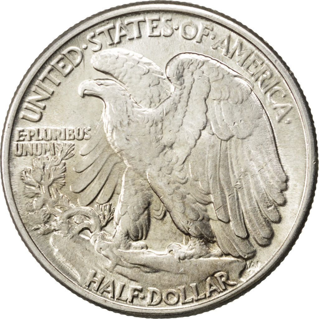 UNITED STATES, Walking Liberty Half Dollar, Half Dollar, 1945, U.S. Mint, KM...