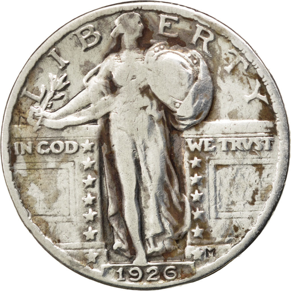 UNITED STATES, Standing Liberty Quarter, Quarter, 1926, U.S. Mint, KM #145,...