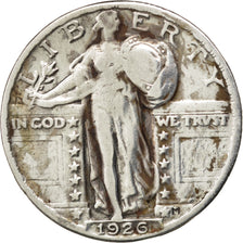 UNITED STATES, Standing Liberty Quarter, Quarter, 1926, U.S. Mint, KM #145,...