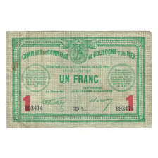 France, Boulogne-sur-Mer, 1 Franc, 1914, AU(55-58), Pirot:031.12