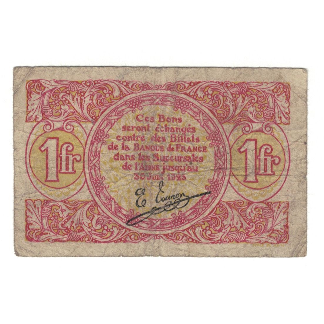 France, Saint-Quentin, 1 Franc, 1925, SUP, Pirot:116-3