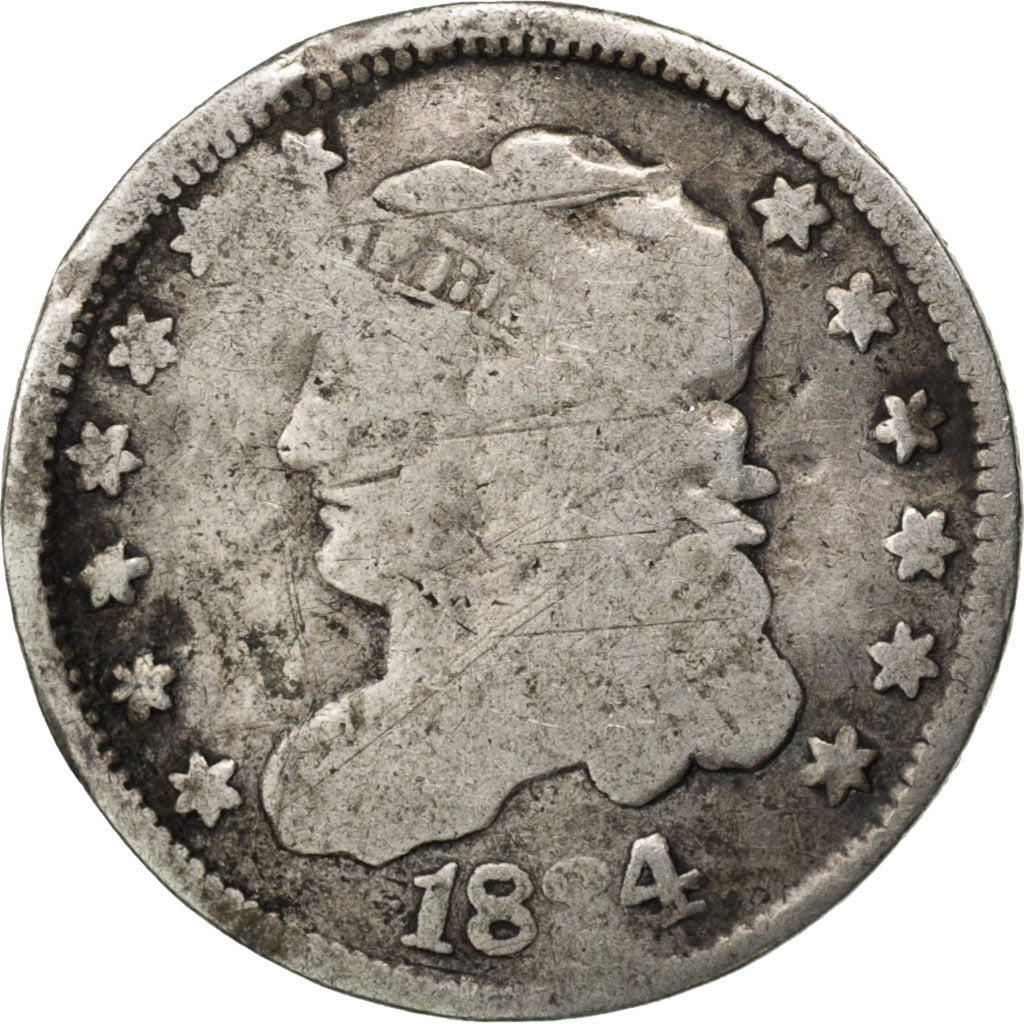 UNITED STATES, Liberty Cap Half Dime, Half Dime, 1834, U.S. Mint, KM #47,...