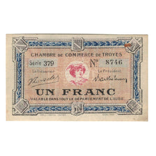 France, Troyes, 1 Franc, 1926, SUP, Pirot:124-12