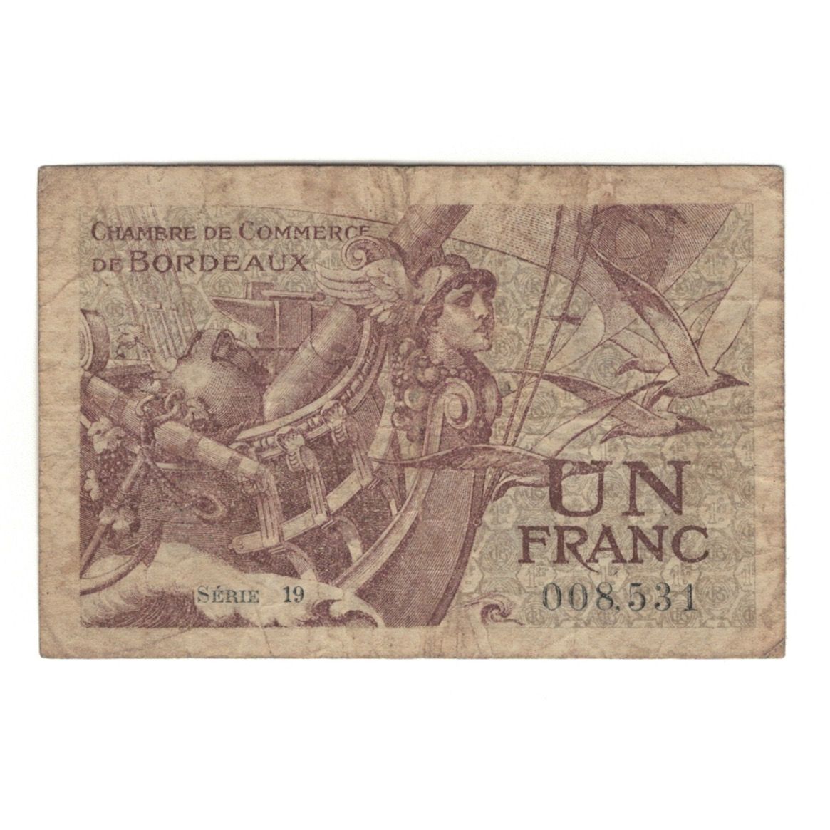 Francia, Bordeaux, 1 Franc, 1920, SPL-, Pirot:030.30