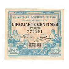 França, Lyon, 50 Centimes, 1920, AU(55-58), Pirot:077.04