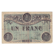 France, Laval, 1 Franc, 1923, AU(55-58), Pirot:67-5
