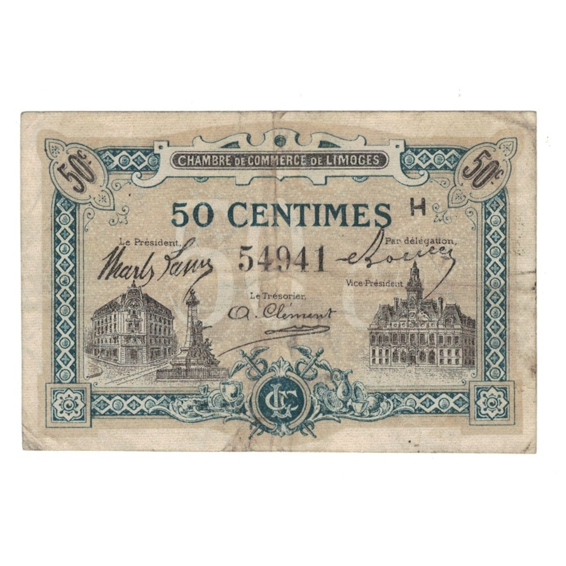 Frankreich, Limoges, 50 Centimes, 1919, VZ, Pirot:73-20