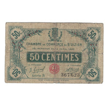 France, Saint-Dizier, 50 Centimes, 1920, AU(55-58), Pirot:52-17