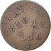 NETHERLANDS EAST INDIES, Duit, 1816, Utrecht, KM #281, VF(30-35), Copper, 2.55