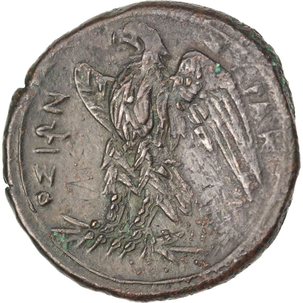 SICILIA, SYRACUSA, Zeus, Litra, Syracuse, EF(40-45), Bronze, 8.31