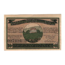 Banknote, Germany, Gernrode a.H. Stadt, 25 Pfennig, village 1, 1921, 1921-10-21
