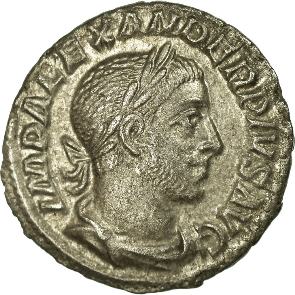 Coin, Severus Alexander, Denarius, 233, Roma, AU(55-58), Silver, RIC:120