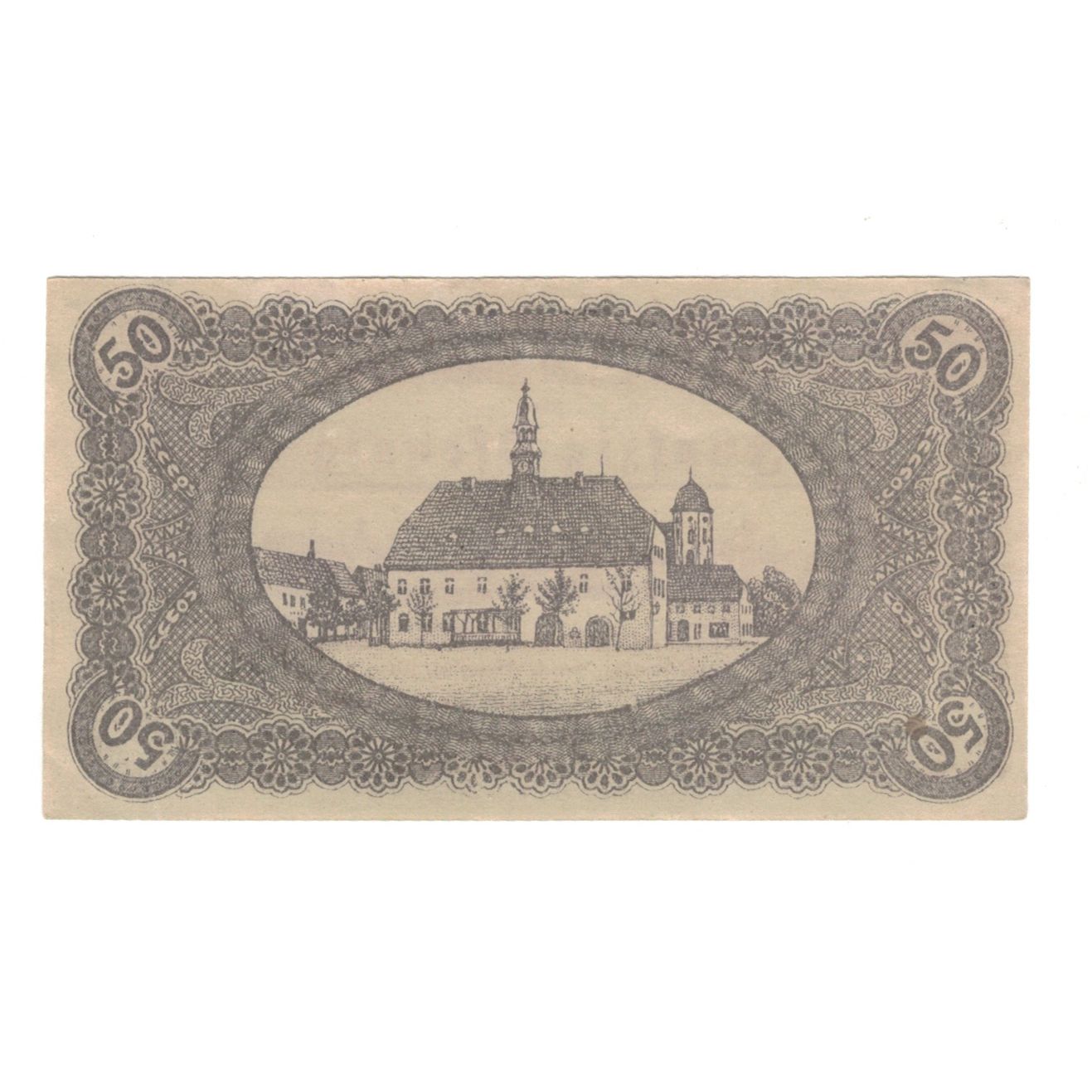 Banknote, Germany, Finsterwalde N.L. Stadt, 50 Pfennig, village, 1919