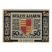 Banconote, Germania, Ahaus Stadt, 50 Pfennig, village, 1921, 1921-06-07, SPL-