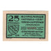 Banknote, Germany, Ansbach, 25 Pfennig, personnage, 1921, 1921-08-12, AU(55-58)