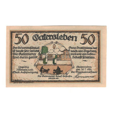 Banconote, Germania, Gatersleben Gemeinde, 50 Pfennig, Maison, 1921, 1921-07-30
