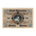 Banknote, Germany, Allenstein Stadt, 50 Pfennig, Monument, 1921, 1921-04-01