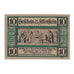 Banknote, Germany, Allenstein Stadt, 10 Pfennig, personnage, 1921, 1921-04-01