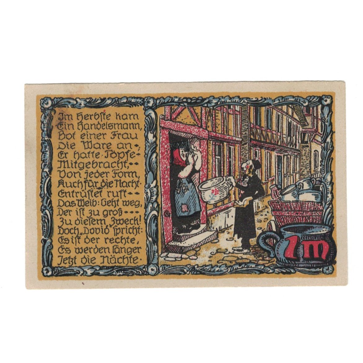 Banknote, Germany, Beverungen Stadt, 1 Mark, Maison, 1921, 1922-03-01
