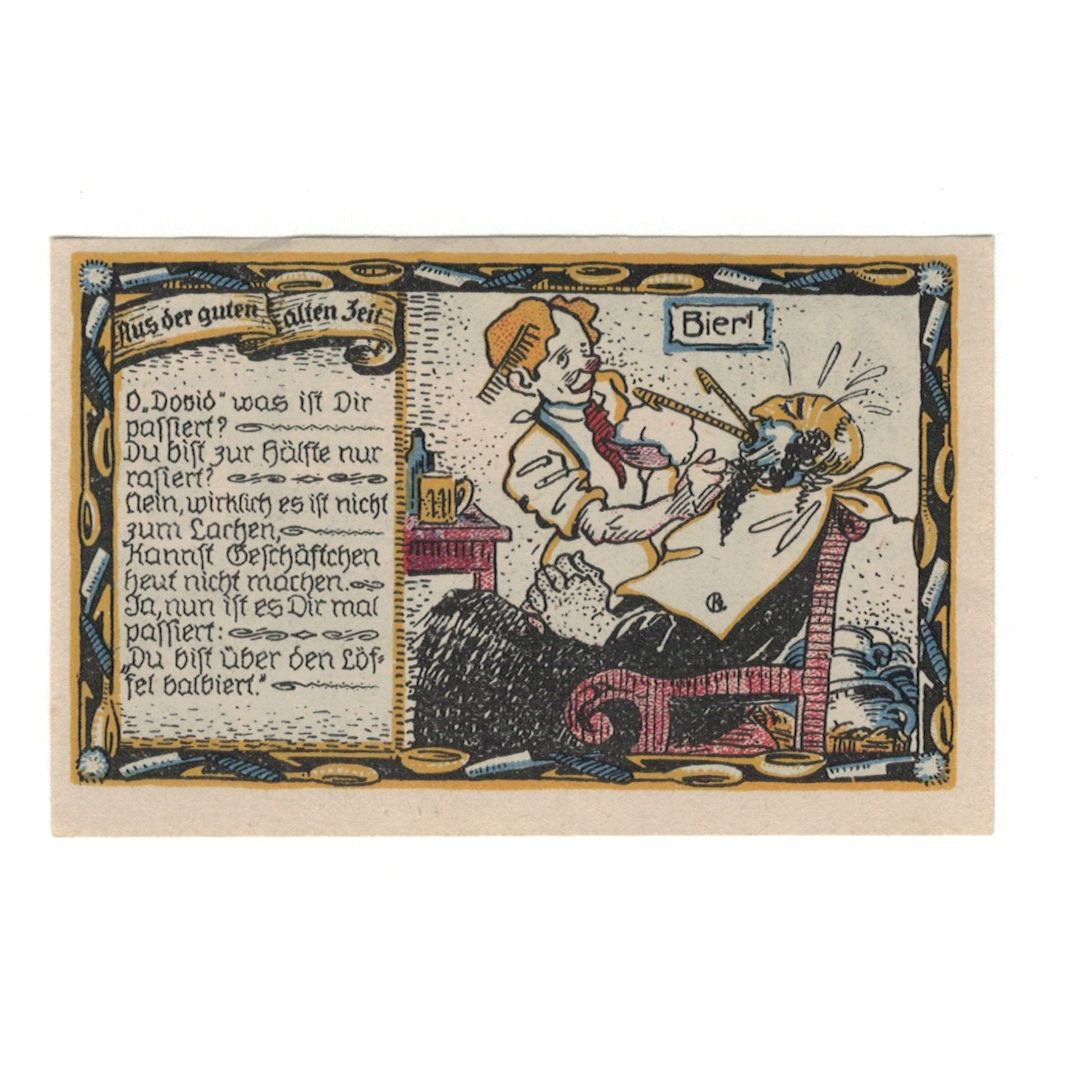 Banknote, Germany, Beverungen Stadt, 75 Pfennig, village, 1921, 1922-03-01
