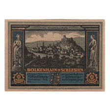 Banknote, Germany, Bolkenhain Verein für Heimatpflege, 75 Pfennig, village